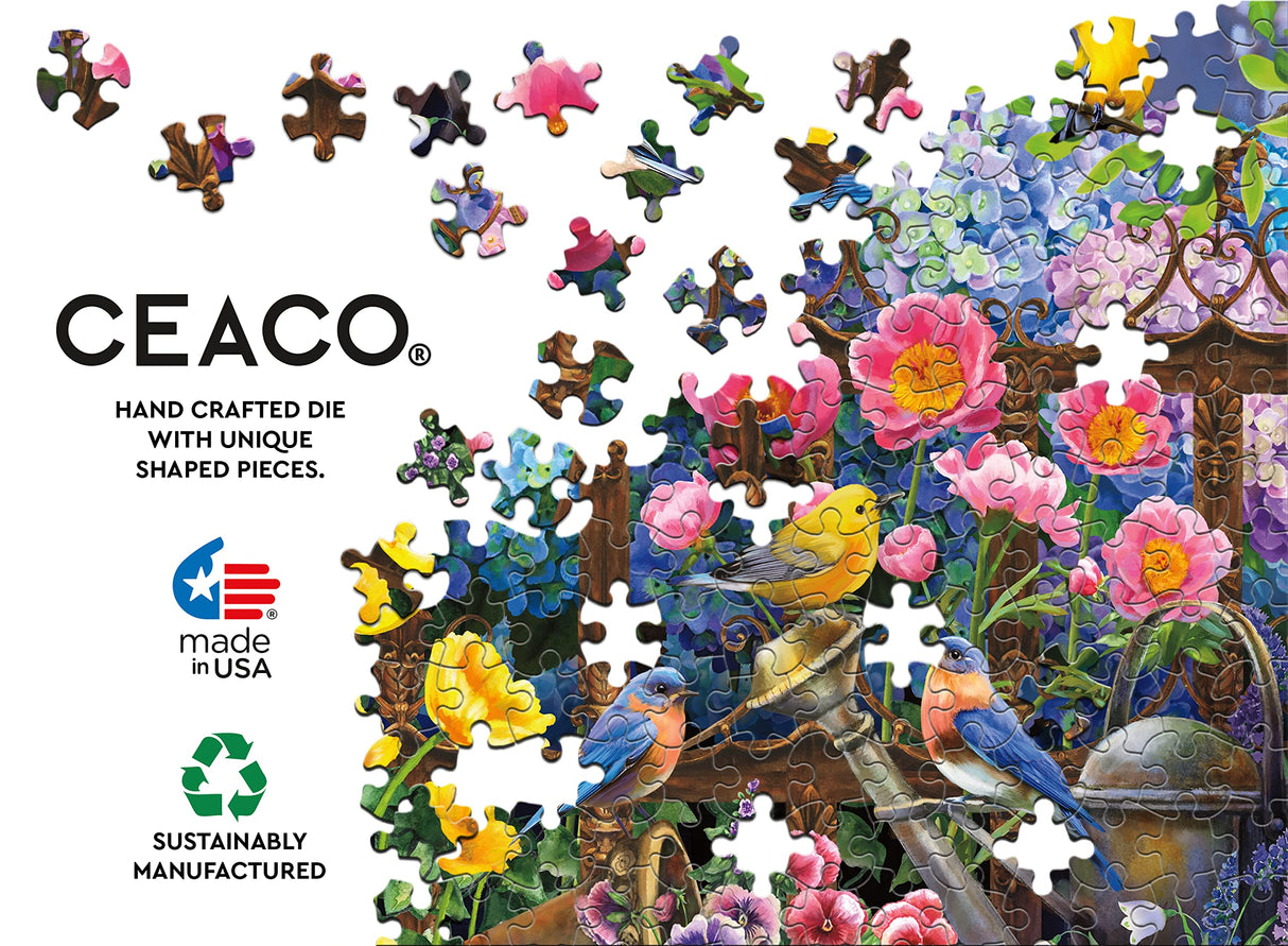 Ceaco - Gina Jane - Hydrangeas - Oversized 300 Piece Jigsaw Puzzle Ceaco