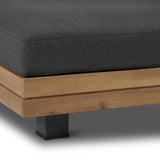 POLY & BARK Celenza Modular Corner Sectional Set with Coffee Table–Outdoor Sectional in Acacia Wood and Powder‑Coated Steel with Weather‑Resistant Cushions–Stylish Patio Lounge for Family and Guests POLY & BARK