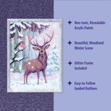 Ravensburger - CreArt - Festive Friends - Paint by Number Kit - Adorable Woodland Scene - Premium Paints and Glitter for That Magical Quality - Ages 9+ Ravensburger