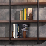 TILISMA Handmade Walnut Book Ends | Wooden Slim Bookends for Shelves Heavy Duty | Modern Wood Bookend for Shelf | Decorative Book Stopper | Unique Book Separator | Reading Accessories (2 Pair) TILISMA