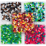 Perler Christmas Fuse Bead Craft Kit with 13 Patterns, Multicolor, Small, 2005 Piece Perler