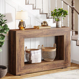 Tribesigns Farmhouse Console Table, 47 Inches Entryway Console Table with Storage, Industrial Hallway Accent Table for Living Room, Entrance Tribesigns