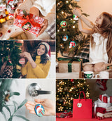 Duufin 50 Pieces Sublimation Ornament Blanks 2.75" Round Blank Sublimation Ornaments Sublimation Christmas Ornament Blanks for Christmas Tree Décor, Heat Transfer Print DIY Craft(2.75 inches) Duufin