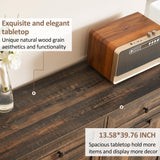 Spurgehom 13 Gallons Tilt Out Trash Cabinet Kitchen Waste Bins, Tilt Out Laundry Hamper Hidden Trash Cabinet Pet Proof Trash Can for Kitchen, Rustic Black Spurgehom