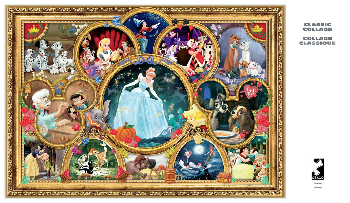 Buffalo Games - Disney - Classic Collage - 2000 Piece Jigsaw Puzzle for Adults -Challenging Puzzle Perfect for Game Nights - Finished Size is 38.50 x 26.50 Buffalo Games