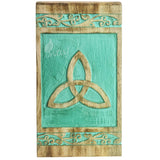 INTAJ Beautifully Handmade Pet Urns for Dogs Ashes - Wooden Box Urn for Ashes, Funeral Cremation Urns for Pets Ashes, Celtic Knot Pet Urns for Cats INTAJ