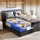 Niceclub 12 Inch Queen Mattress, Hybrid Memory Foam Innerspring Bed with Cooling Gel & Edge Support, Medium Firm Mattress in a Box for Side Sleeper, Back Pain Relief, CertiPUR-US Certified Niceclub