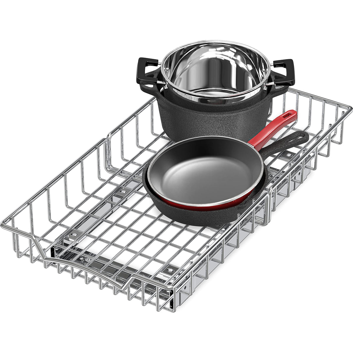 Simple Houseware Under Cabinet Pull Out Sliding Shelf Drawer Organizer, 21" D x 11" W Simple Houseware