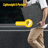 Tektalk Jigsaw Puzzle Table with Integrated Adjustable Stand/Bracket, 3-Tilting-Angle Puzzle Plateau with Cover & 4 Sorting Drawers, Super Lightweight Felt Puzzle Board, for Up to 1000 Pieces - Gray Tektalk