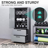 SISESOL Metal Storage Cabinet with Drawers, 71" File Cabinets for Home Office, Locking Steel Storage Cabinet with Doors and Shelves for Home, Office, Warehouse, Garage, School (Gray, 2 Drawers) SISESOL