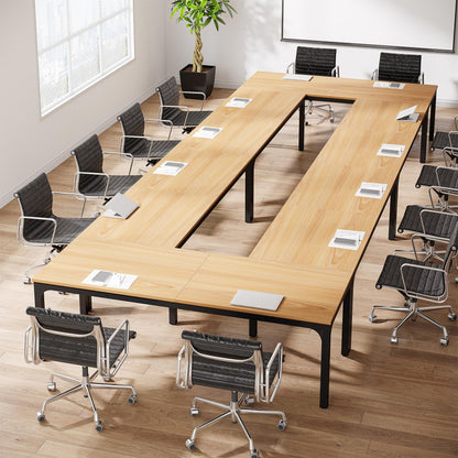 LITTLE TREE Large Rectangle Conference Meeting Seminar BusinessTable for 10-14 Person