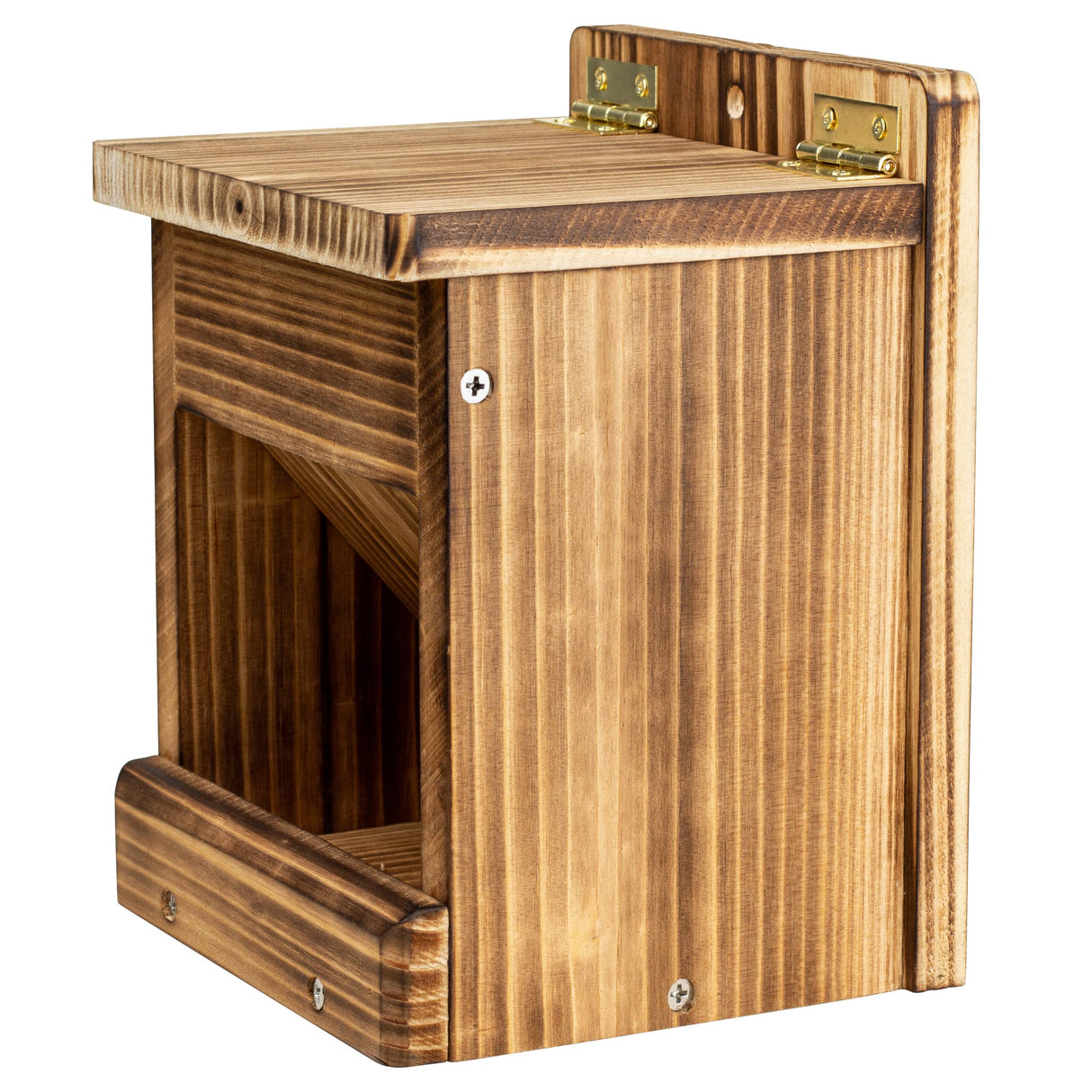 BalterFF Bird Feeders for Outdoors,Wooden Unique Seed Sunflower Food Feeder Blue Cardinal Finch Backyard Platform Balcony Gazebo Tree Fence Wall BalterFF