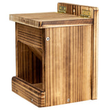 BalterFF Bird Feeders for Outdoors,Wooden Unique Seed Sunflower Food Feeder Blue Cardinal Finch Backyard Platform Balcony Gazebo Tree Fence Wall BalterFF