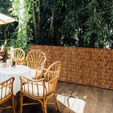 FENRUNXU Bamboo Reed Screen Fencing,4FT X 16.4FT Natural Reed Fencing Bamboo Reed Fence 4 Feet High for Outdoor Backyard Patio FENRUNXU