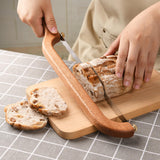 Uprichya Sourdough Bread Knife Slicer for Even Slicing, Bow Bread Knife for Sourdough, Bread Saw for Homemade Bread Sourdough, Wooden Bread Bowl Knofe Sourdough Bread Cutter Uprichya