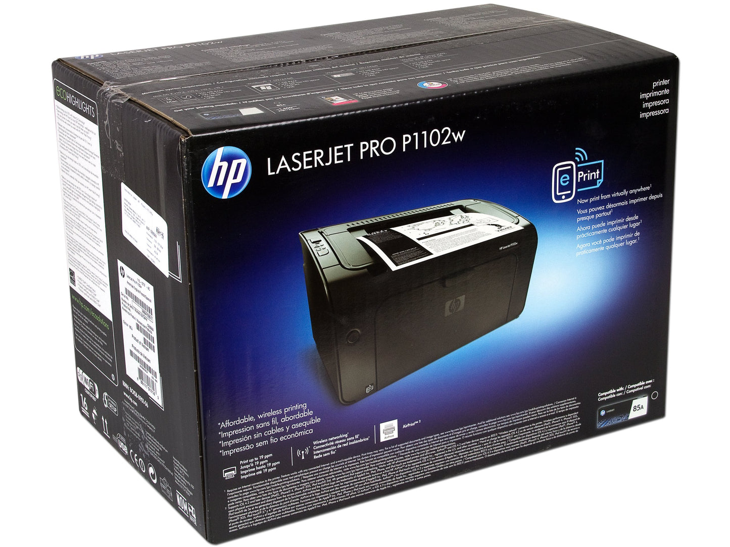 HP LaserJet Pro P1102w,Monochrome Wireless Laser Printer (CE658A)