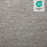 MCombo Power Lift Recliner Chair with Extended Footrest for Elderly People, Fabric 7287 (Light Grey, Medium) MCombo