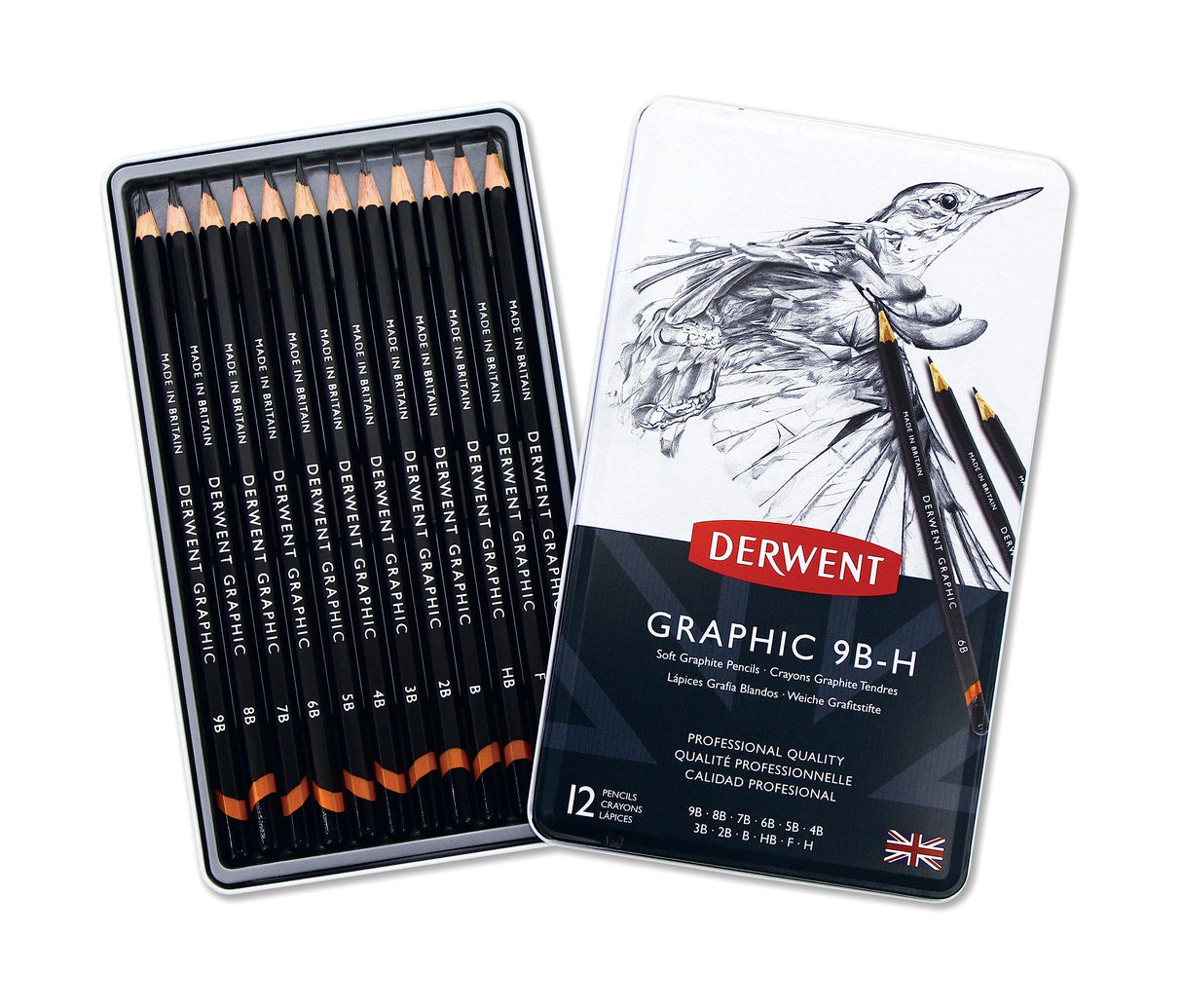 Derwent Drawing Pencils School Supplies, 12 Count (34215) Derwent