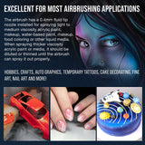 Master Airbrush Powerful Cordless Airbrushing System Kit - 20 to 36 PSI, Portable Rechargeable Air Compressor Professional Artist Set, How to Guide - Acrylic Paint, Makeup, Cake, Hobbies Crafts, Model Master Airbrush