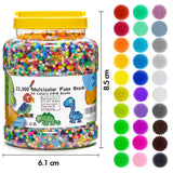 INSCRAFT 2 Buckets of Fuse Beads, 46,000 pcs 5mm Iron Beads for Kids Crafts, 30 Colors with 6 Pegboards, 10 Ironing Paper, 20 Patterns, Gifts for Birthday Christmas, Multicolor Refill Kit INSCRAFT
