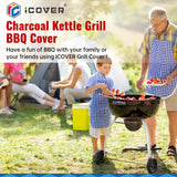 iCOVER Vertical Round Smoker Cover, Kettle Grill Cover, 29 Inch BBQ Barbecue Cover, Dome Smoker Cover, Bullet Smoker Cover, Barrel Cover Fire Pit Cover for Char-Broil Weber George Foreman Brinkmann i COVER