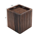 Bed Frame Riser -Furniture risers -4 Pack, 4 Inch Heavy Duty Wooden Furniture Riser- Handmade Rustic Pine Square Risers with Non-Slip Pads-, Furniture Lifters for Sofa Bed Frame Table Chair WoodArtSupply