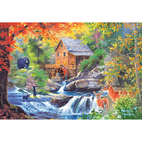 RoseArt - Abraham Hunter - Spring Mill - 2000 Piece Jigsaw Puzzle for Adults RoseArt