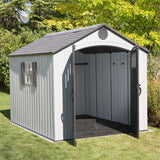 Lifetime 60202 8 x 10 Ft. Outdoor Storage Shed, Gray Lifetime