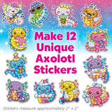 Creativity for Kids Big Gem Diamond Painting Kit: Axolotl Stickers & Suncatcher Kit - Boys and Girls Art & Craft, Axolotl Toys and Gifts for Kids (Ages 6+) Creativity for Kids