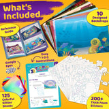 Foil Creative Art Kit for Kids, Fun Craft Set with Triple-Layer 3D Stickers & Foil Sheets – Creative Arts & Crafts for Birthday Party, Girls, Boys DIY Activity, Travel Toys, Gifts for Ages 4 5 6 7 8 9 stargo