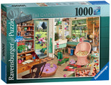 Ravensburger The Garden Shed Puzzle - 1000 Piece Jigsaw | Unique Piece Design | Softclick Interlocking Technology | Premium Artistic Imagery | Ideal for Ages 14 and Up Ravensburger