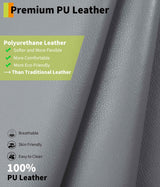 GarveeHome Power Lift Recliner Chair - Heat and Massage, Faux PU Electric Lift Recliner for Elderly & Mobility Impaired, Adjustable Back and Legs, Heavy Duty Lift Chair for Seniors GarveeHome