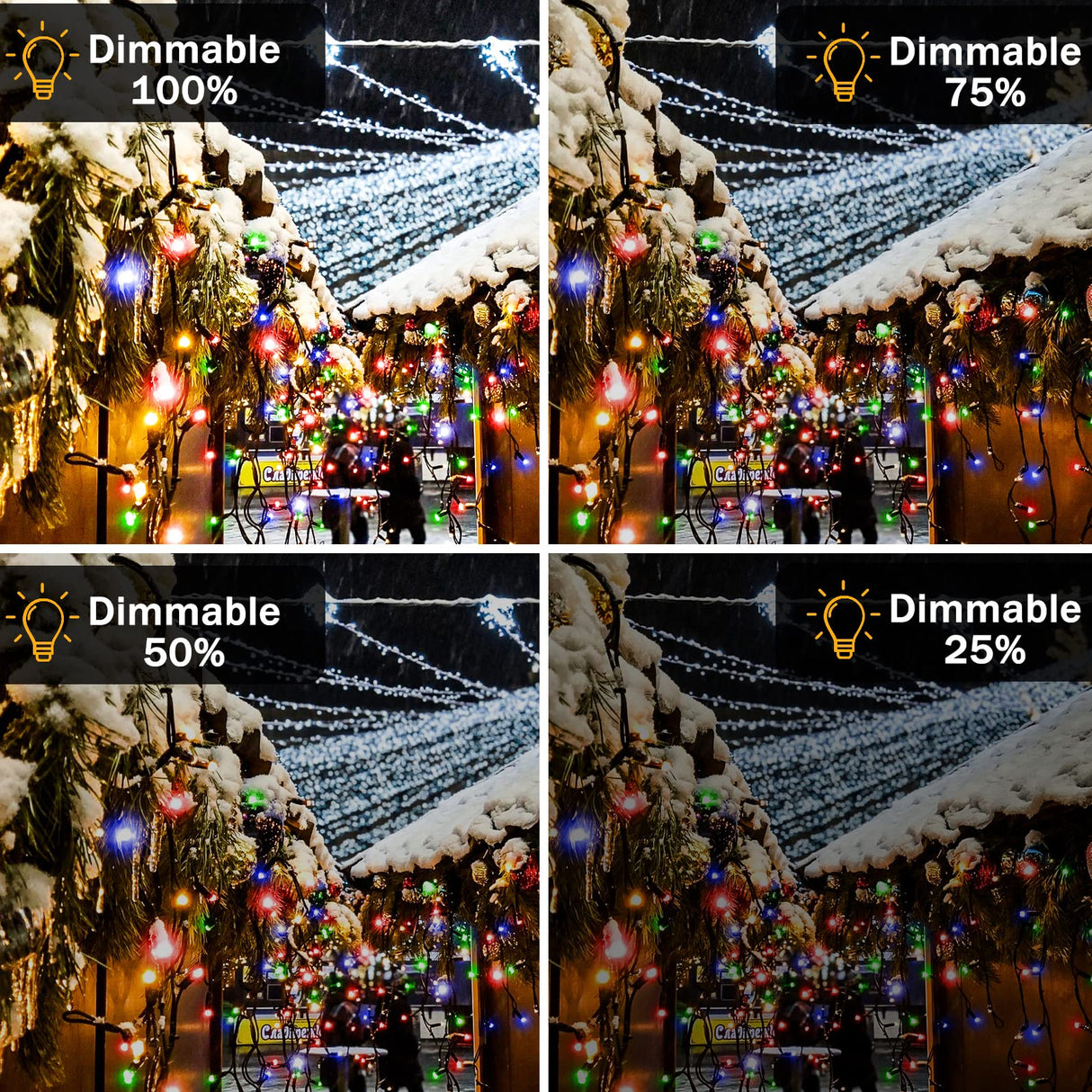 XURISEN 403FT Christmas Lights, 1000 LED Super Long String Lights 8 Modes & Memory Timer Plug in Twinkle Fairy Lights Decor for Home Xmas Party Wedding XURISEN