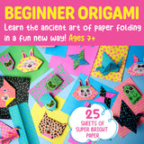 Creativity for Kids Neon Origami Mini Kit: 25 Origami Papers, Christmas Gifts and Toys for Boys, Origami Kit Arts and Crafts for Kids Ages 7-12+, Kids Stocking Stuffer and Small Gifts Creativity for Kids