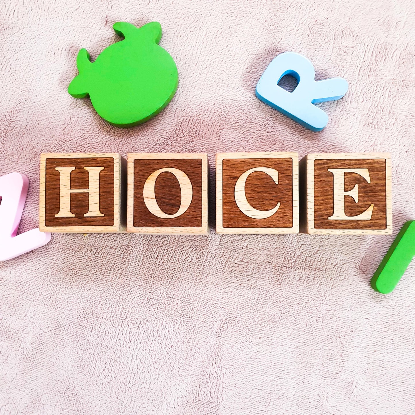 Personalized Baby Wooden Blocks | Personalized Baby Letter Wooden Blocks | Baby Photo Props | Custom Wood Blocks | Personalized Wood Blocks | Baby Gift | Nursery decor - WoodArtSupply