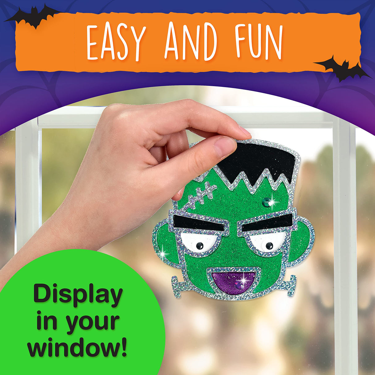 Creativity for Kids Halloween Window Art - Halloween Crafts, Make Your Own Halloween Window Clings Creativity for Kids