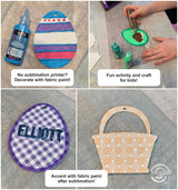 Sublimation Air Freshener Blanks 50 Pack Starter Kit 100% Polyester Felt Infusible DIY HTV Inks Heat Press Candyland Studio