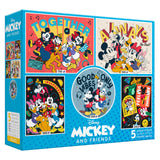 Ceaco - 5 in 1 Multipack - Disney - Mickey and Friends - (2) 300 Piece, (2) 500 Piece, (1) 750 Piece Jigsaw Puzzles Ceaco
