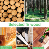 Yaheetech Wood Garden Fence,6pcs Outdoor Wooden Landscape Edging Flexible No Dig Decorative Border for Spring Yard Patio Pathway Courtyard Maintenance,Brown-178in Yaheetech