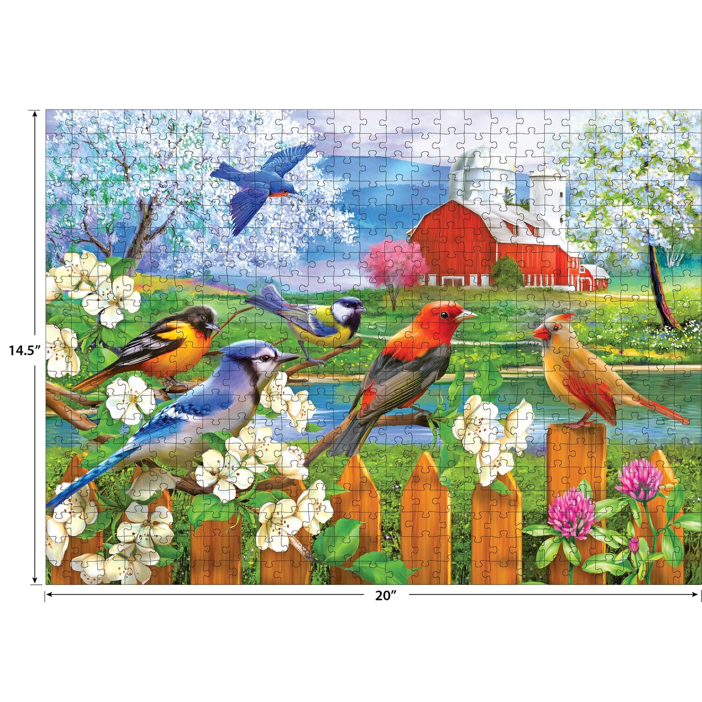 RoseArt - Songbird - 4-in-1-500 Piece Jigsaw Puzzle for Adults