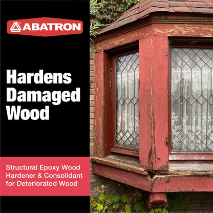 Abatron LiquidWood 2 Gallon Kit 2 Part Structural Epoxy Wood Hardener and Consolidant Resin. - WoodArtSupply