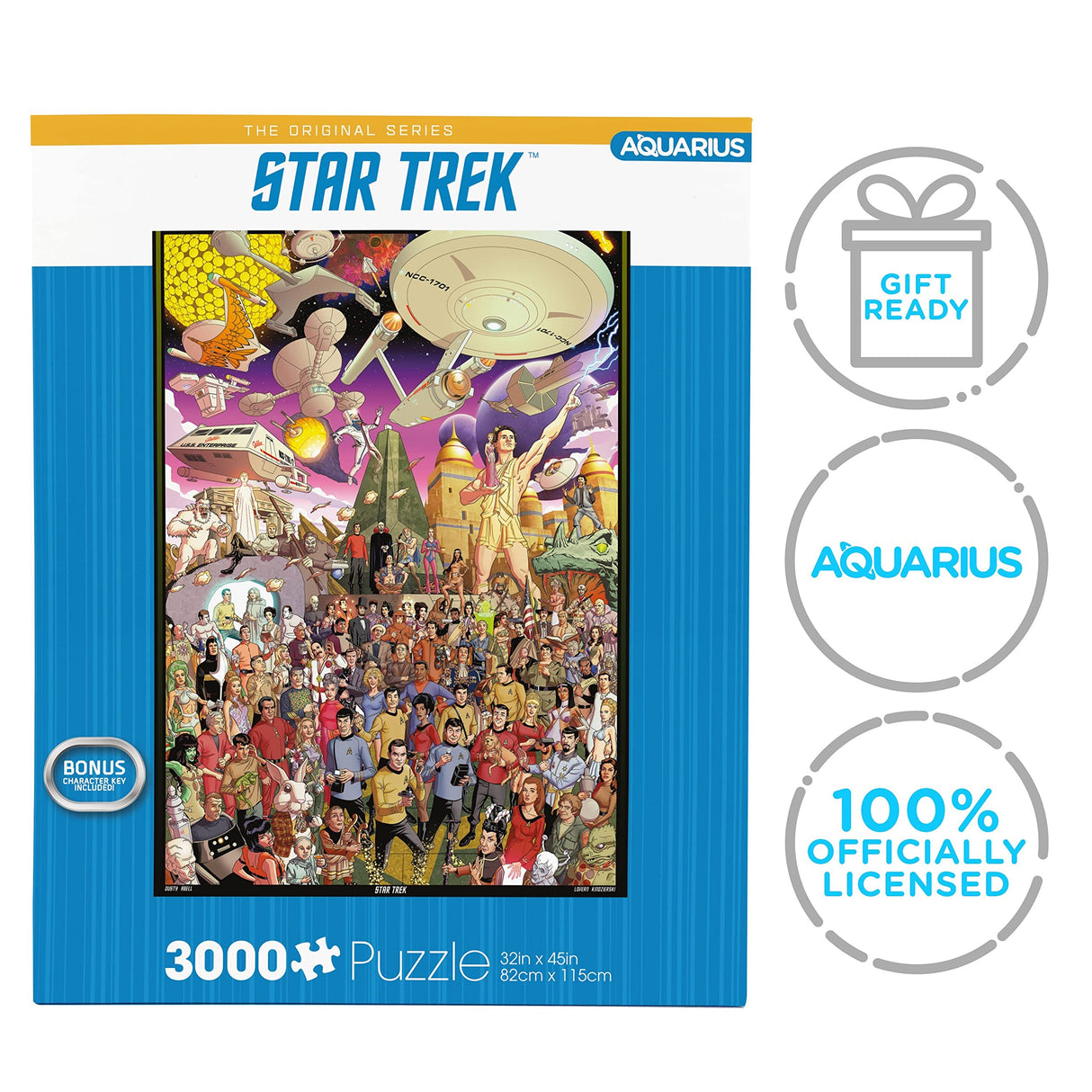 Aquarius Star Trek Puzzle (3000 Piece Jigsaw Puzzle) - Officially Licensed Star Trek Merchandise & Collectibles - Glare Free - Precision Fit - 32 x 45 Inches AQUARIUS