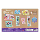 Disney Princess, 7 Wood Puzzles Jigsaw Bundle 12-Piece 16-Piece 24-Piece Ariel Tiana Rapunzel Pocahontas with Storage Tray, for Kids Ages 4 and up Spin Master Games