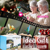 Smart Bird Feeder with 2.5K HD Camera, AI Identify Bird Feeder Solar & Battery Powered, Auto Capture Birds & Notify in Time, Bamboo Wooden Smart Bird Watching Feeder, Ideal Gift for Bird Lover(1.5L) LUCKY NAVI