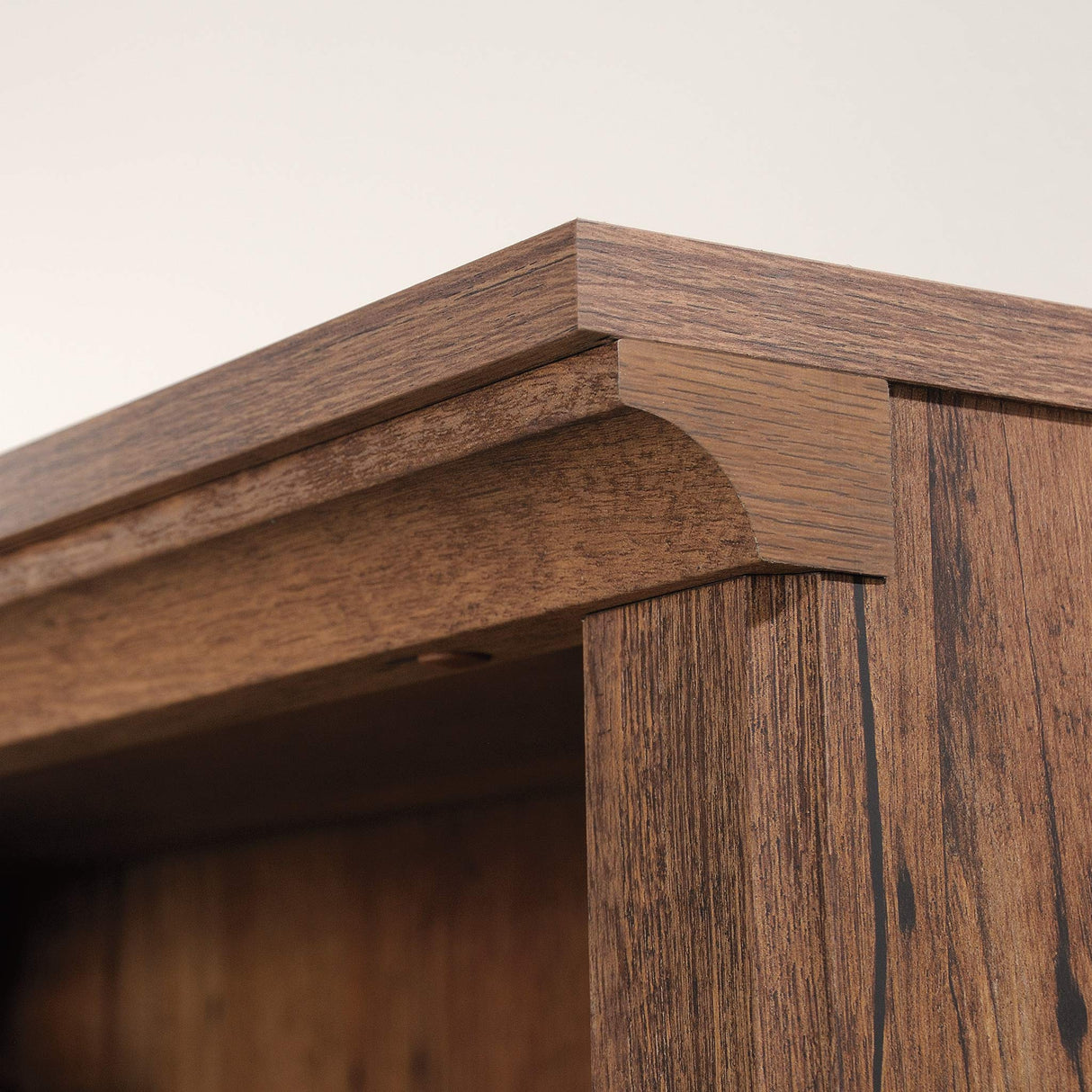 Sauder Vintage Oak 5-Shelf Bookcase for Stylish Storage Solutions Sauder