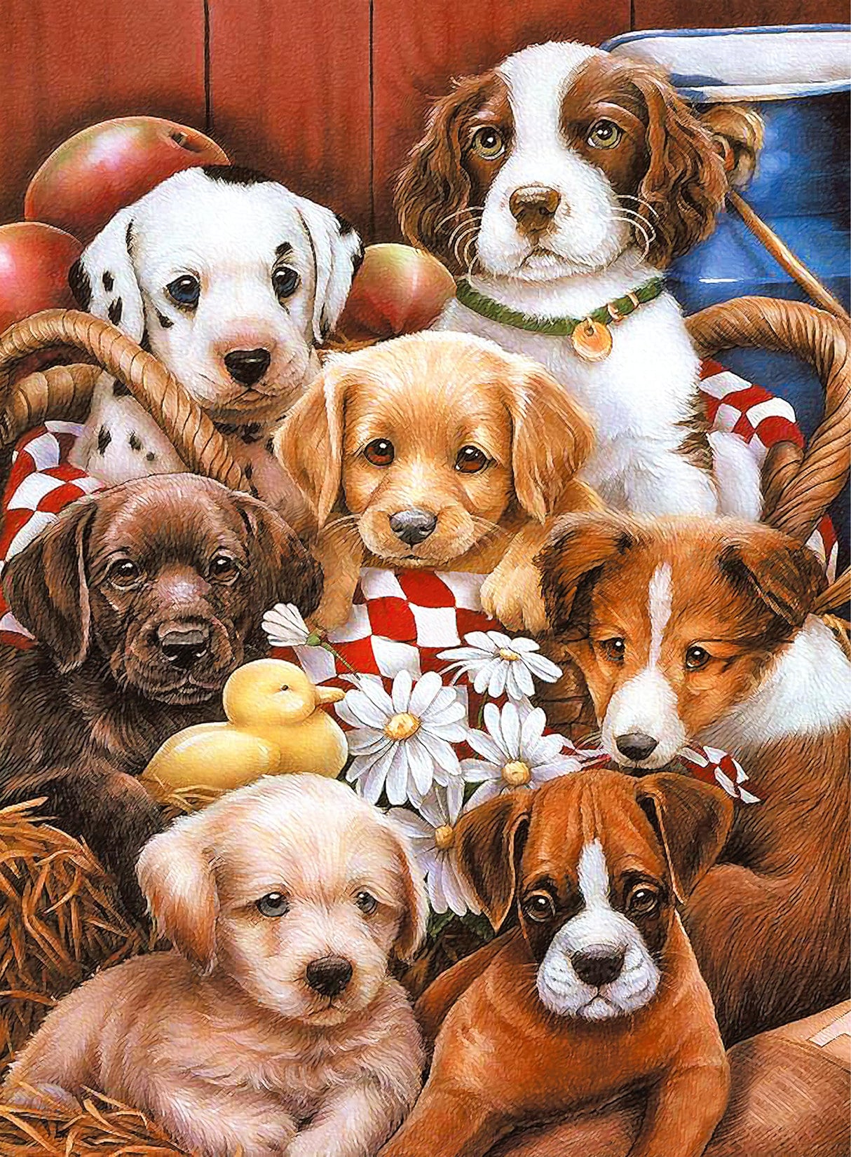 100 Piece Puzzles for Kids Dog Puzzle 100 Piece Puzzles for Adults Puppy Group Photo Puzzles 100 Pieces for Adults, 100 Piece Puzzles for Seniors, Kids Puzzles 100 Piece Dogs Selfie 100 Piece Puzzle CHengQiSM