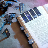 30 Pieces Space Moon Magnetic Bookmarks Galaxy Bookmark Starry Sky Clip in Bookmark Page Book Marker for Kids Teens Students Teachers Reading School Library Office Accessories, 10 Styles Sinmoe