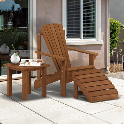 Furinno FG18506 Tioman Hardwood Patio Furniture Outdoor End Table, Natural - WoodArtSupply