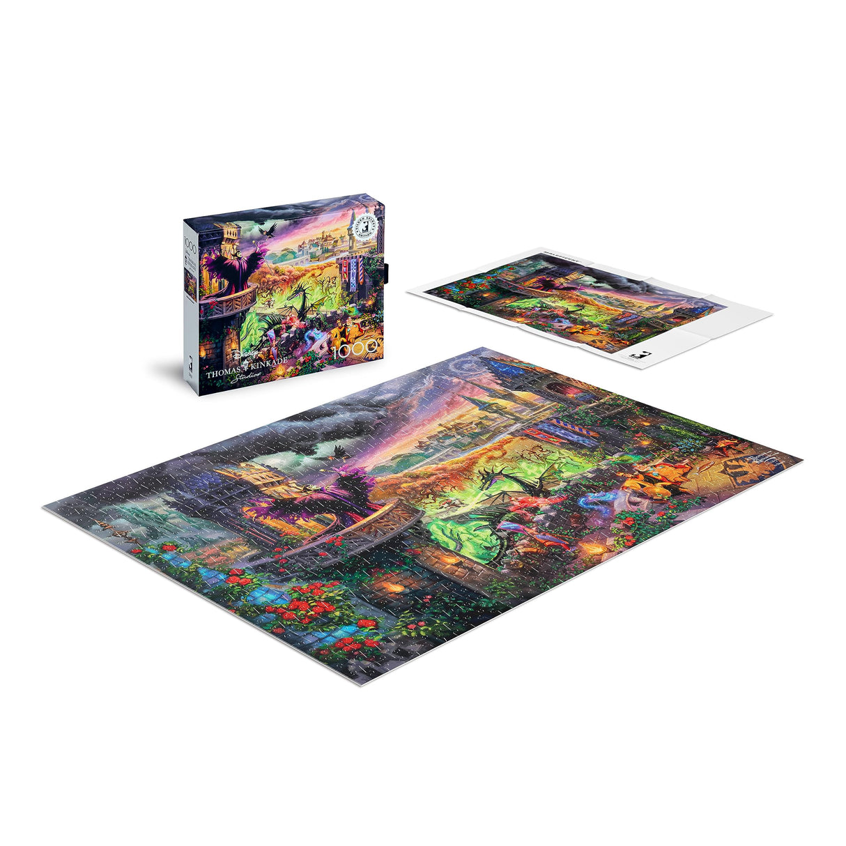 Ceaco - Silver Select - TK Disney - Maleficent - 1000 Piece Jigsaw Puzzle for Adults Challenging Puzzle Perfect for Game Nights Buffalo Games