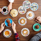 8 PCS Diamond Art Coasters Kits with Holder - Inspirational DIY Farmhouse Rustic Coasters for Beginners, Adults, Kids, Crafts Supplies YLOLUL